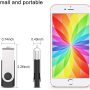 JUANWE 32GB USB 2.0 Flash Drive 2 Pack USB Thumb Drive Jump Drive Fold Storage Memory Stick Swivel Design, Black - Image 4