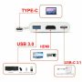 Type C USB 3.1 to USB-C 3.0 4K HDMI Adapter Cable 3 in 1 For Android LG Samsung - Image 4