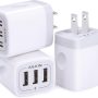 Wall Charger USB Charger Adapter 3.1A/3Pack Muti Port Fast Charging Station | Power Charge Base Block Plug for iPhone 17 16 15 14 13 12 Pro/SE/11Pro Max/Plus, Samsung S21/S10/S9, Kindle Fire USB Plug - Image 1