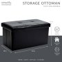 Black Storage Ottoman - Image 4
