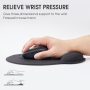 Mouse Pad with Wrist Rest Mouse Pad with Wrist Rest, Comfortable Laptop Mouse Pad, Ergonomic Pain Relief Mouse Pad with Non-Slip Pu Base for Office and Home, Black - Image 4