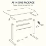 FLEXISPOT 55" x 28" Home Office Electric Height Adjustable Standing Desk Memory Programmable Presets Computer Desk White and Mahogany - Image 5