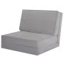 Convertible Lounger Folding Sofa Sleeper Bed - Gray - Image 4