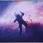Gaming Mouse Pad, Large Mouse Pad for Desk, XXL Large Big Computer Keyboard Mouse Mat Desk Pad with Non-Slip Base, Waterproof Keyboard Pad with Stitched Edges for School Work Home (Lost in Space) - Image 2
