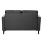 Lillith 52.4 in. Heather Grey Tufted Polyester 2-Seater Loveseat with Square Arms - Image 4