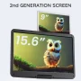 BOIFUN 17.5" Portable DVD Player with 15.6" Large HD Screen, 6 Hours Rechargeable Battery, Support CD/DVD/USB/SD Card/Sync TV - Image 4