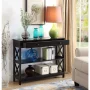 Convenience Concepts Oxford 1-Drawer Console Table, Black Wood finish - Image 5