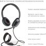 Cyber Acoustics 3.5mm Stereo Headset (AC-5002) with Noise Canceling Microphone for PCs, Tablets, and Cell Phones in The Classroom or Home - Image 1