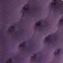 Roundhill Furniture Leviton Solid Wood Tufted Asons Dining Chair (Set of 2), Purple - Image 3