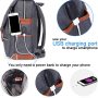 Modoker Eco-Friendly Vintage Laptop Backpack for Women Men,Travel Backpacks with USB Charging Port Fashion Backpack Fits 15.6Inch Notebook, Grey - Image 3