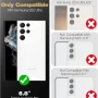Entronix Clear Case Compatible with Galaxy S22 Ultra, Scratch-Resistant Hard Cover - Image 5
