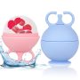 2 Pack Ice Roller for Face, Face Ice Roller for Women Face Neck Body and Eye, Ice Face Roller Tones Skin Eliminates Puffiness Ice for Face Ice Mold (Pink Blue) - Image 1