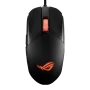 Asus ROG Strix Impact III Gaming Mouse, Semi-Ambidextrous, Wired, Lightweight, 12000 DPI sensor, 5 programmable buttons, Replaceable switches, Paracord cable, FPS gaming mouse, Black - Image 1