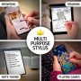 The Friendly Swede Stylus Pens for Touch Screens - Micro-Knit Mesh Tip Capacitive Stylus Pen for Tablets and Phone, with Replaceable Fiber Tip Design (3 Pack) - Image 5