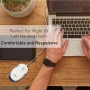 Silent USB Mouse Wired for Mac/PC, Compact Design, Optical Sensor and DPI Switch 800/1200/1600/2400 in White - Image 2