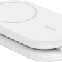 Belkin - 2-in-1 Magnetic Foldable Wireless Charger with Qi2 15W Stand, MagSafe Compatible for iPhone & AirPods - White - Image 3