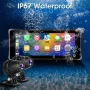 Srnubi 7 Inch Motorcycle Portable Navigation GPS Wireless Carplay Android Auto IP67 Waterproof Motorcycle Touch Screen Display - Image 5