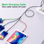 2 Pack 5Ft Multi Charging Cable 4 In 1 Fast Charger Cord for iPhone Android - Image 5