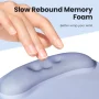 UGREEN Mouse Pad Wrist Support Ergonomic Mousepad Non-Slip Memory Foam for Office Home Computer PC Desk Fabric Mousepad - Image 4