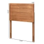 Baxton Studio Seren Classic Panel Engineered Wood Headboard, Twin, Walnut Brown - Image 5