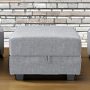 HONBAY Square Ottoman Module for Modular Sofa Couch, Square Ottoman with Storage for Sectional Modular Couch, Grey - Image 2