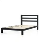 Camea Contemporary Modern Metal Platform Bed - Image 1
