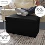 Black Storage Ottoman - Image 5