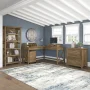Bush Furniture Key West 60" L Shaped Desk, Linen White Oak - Image 5
