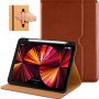 DTTO Case for iPad Pro 11 Inch 4th/3rd/2nd/1st Generation 2022/2021/2020/2018,Premium PU Leather Folio Stand Cover with Hand Strap,Fit iPad Air 4/5 - Auto Wake/Sleep,Multiple Viewing Angles, Brown - Image 5