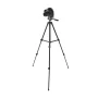 onn. Focus 52-Inch Adjustable Aluminum Tripod with Smartphone Cradle, 3-Way Pan Head, Universal Phone Mount for iPhone & Android, Black - Image 1