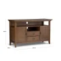 Redmond Solid Wood 54 in. Wide Transitional TV Media Stand in Rustic Natural Aged Brown for TVs up to 60 in. - Image 3