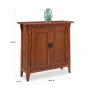 Russet Brown Mission Hall Stand - Image 3