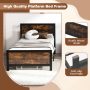 Twin Size Metal Bed Frame with Headboard and Footboard - Image 6