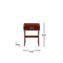 Babs Red Storage End Table - Image 3
