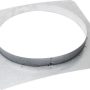 Front Panel Rough-In for Select Viking 8" Remote Flex Blowers - Galvanized Steel - Image 1