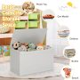 Safety Hinge Wooden Chest Organizer Toy Storage Box - Image 6