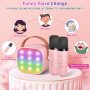 Adofi Toy Microphone for Kids, Toddler Microphone for Singing, Karaoke Machine for Girls, Portable Kids Microphone with 2 Bluetooth Microphones, Kids Microphone for Girls - Image 4