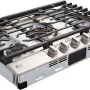 LG - STUDIO 30” Built-In Smart Gas Cooktop with 5 Burners and Griddle - Stainless Steel - Image 2