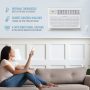 Keystone - 700 Sq. Ft. 14,000 BTU 230V Through-the-Wall Air Conditioner with 10,600 BTU Supplemental Heat Capability - White - Image 3