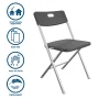 Mainstays Resin Seat & Back Folding Chair, Black, 4-Pack - Image 2