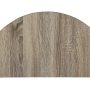 ACME Justino Half Moon Wooden Console Table with Bottom Shelf in Gray Oak - Image 4