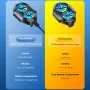 Dual Fan Rechargeable Mobile Phone Cooler for Android IOS PUBG Gaming Radiator Game Cooler Portable Cooling Fan with Blue Light - Image 5