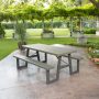 Lifetime 6-Foot W-Frame Polyethylene Folding Picnic Table, Brown (60233) - Image 2