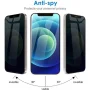 Entronix Privacy Screen Protector for iPhone 12 Pro Max, Anti-Spy Tempered Glass and Camera Lens Protector Film For iPhone 12 Pro Max, 6-Pack [Case Friendly] - Image 3
