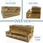 Wooden Hair Tool Organizer, Blow Hair Dry and Straightener Holder, Curling Iron Holder, Flat Iron Holder, Hair Accessories Product Styling Tools Dryer Organizer Storage for Bathroom Vanity Countertop - Image 4