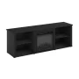 Furinno Montale 60 Inch TV Stand with Fireplace, Solid White - Image 6