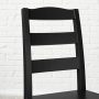 Black Wood Dining Chair with Ladder Back (Set of 2) (17.72 in. W x 36.77 in. H) - Image 4
