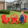 Red 3-Piece Plastic Children's Play Table Chair Set - Image 6