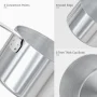 U-Taste 18/8 Stainless Steel Measuring Cups and Spoons Set: 12-Piece Metal Stacking Measure Set for Baking Cooking with Strengthened Welds (Aqua Sky) - Image 6