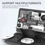 BOIFUN 17.5" Portable DVD Player with 15.6" Large HD Screen, 6 Hours Rechargeable Battery, Support CD/DVD/USB/SD Card/Sync TV - Image 3